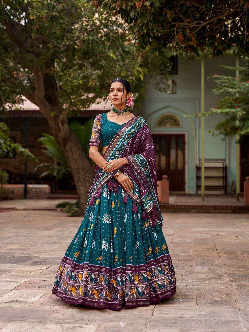 Women's Traditional Printed Lehenga Choli Set with Bandhani Dupatta ? Festive & Navratri Wear - Image 6